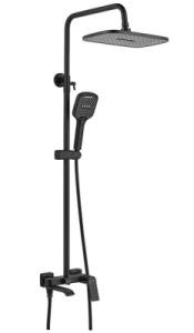 Душевая стойка Shevanik S4136H / S4136T, черный матовый