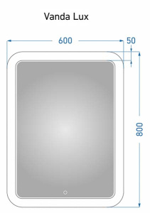 Зеркало Alavann Vanda Lux 60 / 70 / 80 / 90 / 100, 100х80