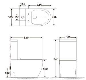 Напольный унитаз BelBagno Amanda BB051CPR безободковый, белый