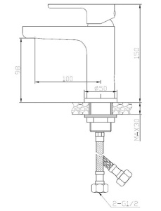 Смеситель для умывальника AV Engineering AVWAT1-A294-242