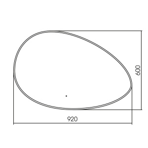 Зеркало Abber Kontur AG6301SC-0.92 / AG6301SCL-1.2, 92х60