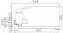 Смеситель для ванны Ledeme L2239-B