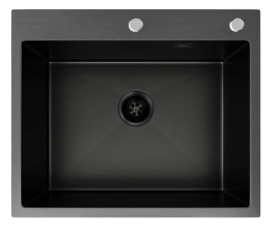 Кухонная мойка Axus LS-5044BD с коландером, дозатором и держателем губки