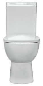 Напольный унитаз Sanita Luxe Quadro Slim (с крышкой SoftClose), белый