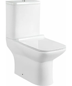 Напольный унитаз CeramaLux WK-9125 безободковый (с крышкой SoftClose), белый