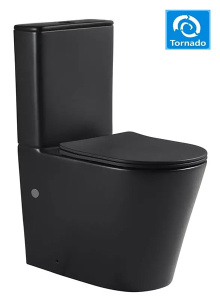 Напольный унитаз SantiLine SL-5026MB, черный матовый