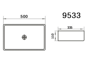 Умывальник Axus 9533 P-017
