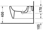 Подвесное биде Duravit Me by Starck 2288150000