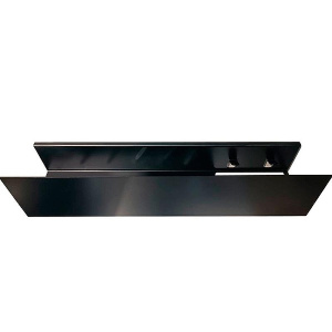 Полка Aquanet Магнум Н с крючками черный матовый 50 / 70 / 90, 50, черный матовый
