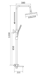 Душевая стойка Shevanik S9936