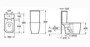 Напольный унитаз Grossman GR-N3013 Comfort с крышкой Slim