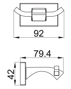 Крючок Gappo G0705-29 двойной