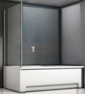 Душевая шторка на ванну Good Door Screen SP-G-CH, 70х140, матовый