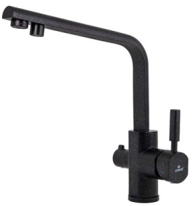 Смеситель для кухонной мойки Kaiser Decor 40144-2 / 40144-9 под фильтр, черный мрамор