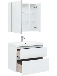 Комплект мебели Aquanet Гласс 80