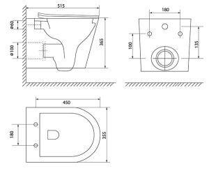 Подвесной унитаз Iddis Calipso безободковый