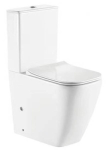 Напольный унитаз CeramaLux 1288A безободковый, белый