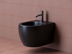 Подвесное биде CeramicaNova Play CN3002MB с донным клапаном