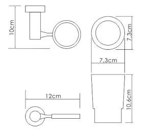 Стакан Wasserkraft K-28228