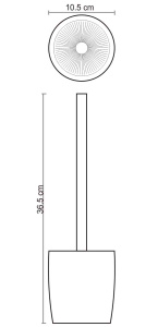 Ершик для унитаза Wasserkraft Dinkel K-4627