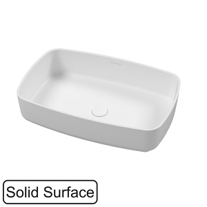 Умывальник Whitecross Jasper белый матовый Solid Surface