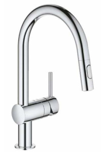 Смеситель для кухонной мойки Grohe Minta 32321002 / 32321DC2 с выдвижным изливом, хром
