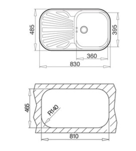 Кухонная мойка TEKA Stylo 1B 1D 10107017 / MTX 10107039
