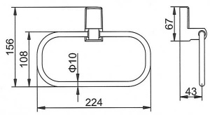 Держатель для полотенец Ledeme L30304B