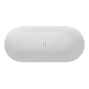 Ванна из искусственного камня Whitecross Tawna белый матовый Solid Surface, 165х80, белый матовый