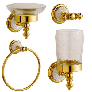 Крючок Boheme Palazzo 10106 / 10156, золото, белый