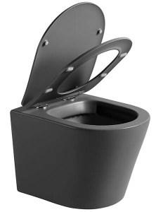 Подвесной унитаз Vincea Piatti VT1-11SMA / VT1-11SMB, антрацит матовый