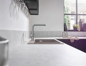 Смеситель для кухонной мойки Hansgrohe Talis M54 72808000 с выдвижным изливом
