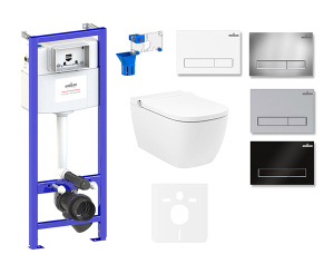 Комплект инсталляции 7 в 1 Lavinia Boho Relfix Smart V-Clean 87561117 / 87561118 / 87561119 / 87561120, белый