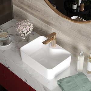 Комплект 2 в 1 умывальник Roxen Lex mini 110190-B с донным клапаном