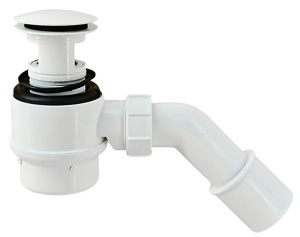 Сифон для ванны McAlpine HC26-IOF-85-WH Click Clack