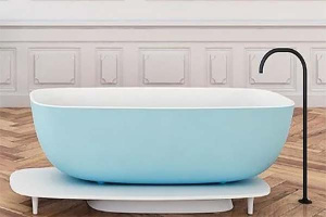 Ванна из искусственного камня Kolpa-san Milo FS Blue, 174х75