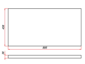 Столешница ЗОВ пластик HPL 38 Туя CHPL38T895458 (без выреза)