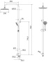 Душевая стойка Milardo Shower Set 3703F24M76
