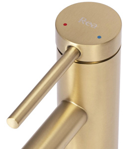 Смеситель для умывальника Rea Foss gold matt B5316