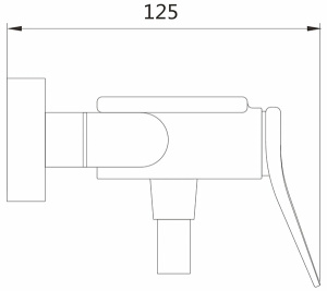 Смеситель для душа Shevanik S4716T