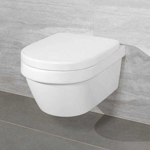 Подвесной унитаз Villeroy&Boch Architectura 4694HR01 безободковый с сиденьем Soft Close