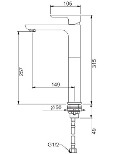 Смеситель для умывальника Gappo G1048-92