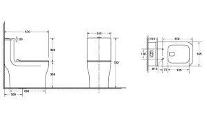 Напольный унитаз WeltWasser Glanbach 001 GL-WT