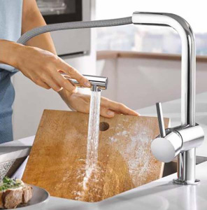 Смеситель для кухонной мойки Grohe Minta 30274000 / 30274DC0, хром