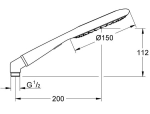 Душевая лейка Grohe Rainshower Icon 150 27630000
