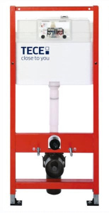 Система инсталляции для унитаза TECEbase kit c кнопкой и подвесным унитазом Roxen Antares Bidet 530185-01X с функцией биде, черный матовый