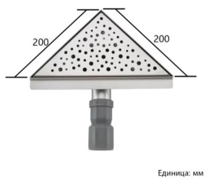 Душевой трап Gappo G82020-1 угловой