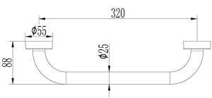 Поручень Ledeme L1718