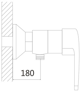Смеситель для душа Shevanik S5016T