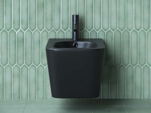Подвесное биде CeramicaNova Metric CN3008MB с донным клапаном